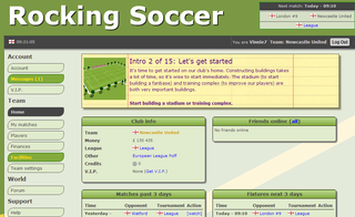 Rocking Soccer - free online soccer manager game